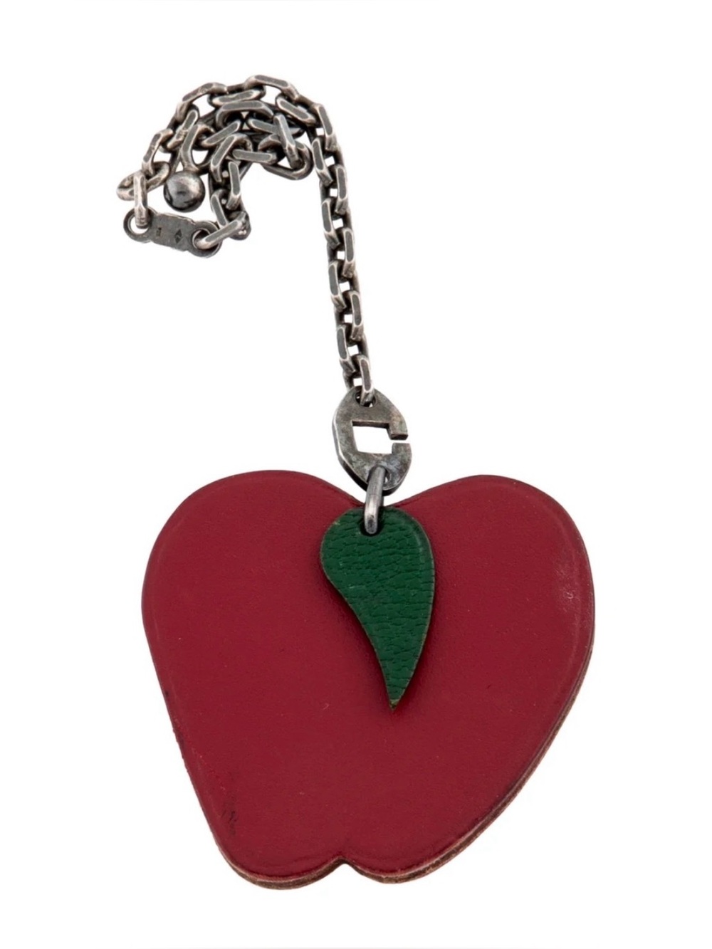 HERMES Hermes Keychain Bag Charm Fruit Apple Seasonal Men Women Red 20499999 - Picture 2 of 16